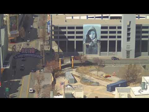 Reno Arch in Nevada, USA, is visible via Live Webcam