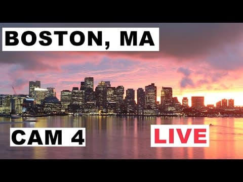 Boston Skyline Live HD Webcam, MA, USA