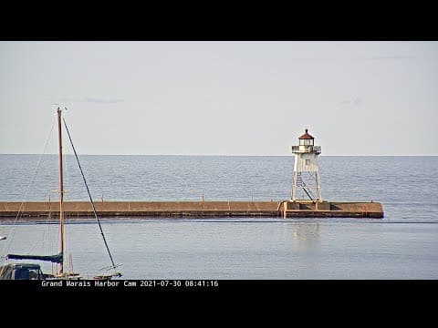 Live Grand Marais Harbor Webcam, MN, USA