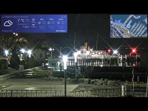 Live Webcam View of Bouveret in Port-Valais, Switzerland