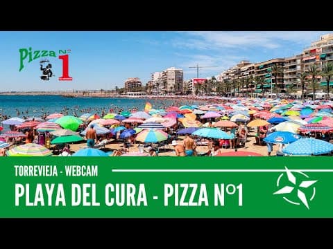 Live Playa del Cura Beach Webcam in Torrevieja, Alicante, Spain