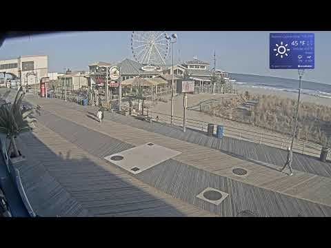 Boardwalk, Atlantic City, USA Live HD Webcam