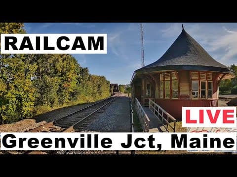 Live Greenville Rail Depot Webcam, Junction, Maine, USA